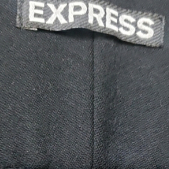 Express Taupe/Tan Straight Leg Tuxedo Side Stripe Riding Pants Zip Pockets 6 - Picture 7 of 8